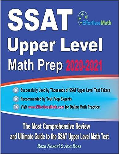 ssat upper level math prep 2020-2021 the most comprehensive review and ultimate guide to the ssat upper level
