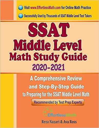 ssat middle level math study guide 2020 - 2021 a comprehensive review and step by step guide to preparing for