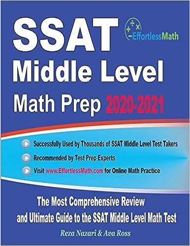 ssat middle level math prep 2020-2021 the most comprehensive review and ultimate guide to the ssat middle