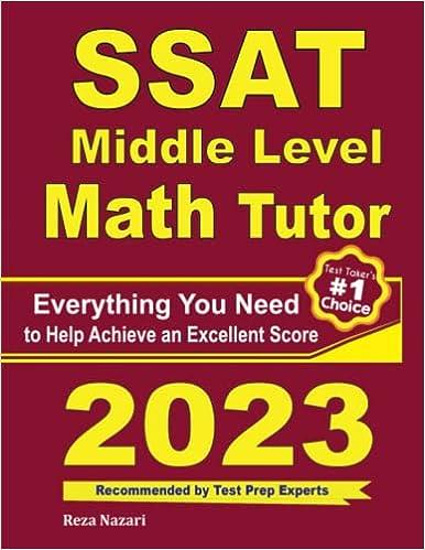 ssat middle level math tutor everything you need to help achieve an excellent score 2023 2023 edition reza