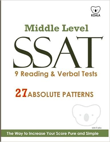 middle level ssat 9 reading and verbal tests 27 absolute pattrens 1st edition mr san yoo 1540783146,
