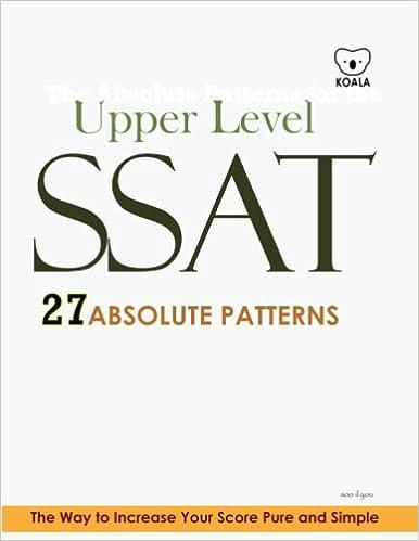 upper level ssat 27 absolute patterns 1st edition soo il you b093m54z6f, 979-8744158798