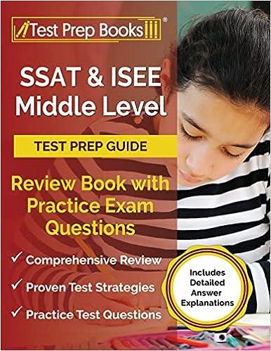 ssat and isee middle level test prep guide review book with practice exam questions 1st edition joshua rueda