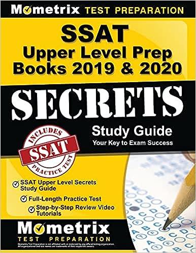 ssat upper level prep books 2019 and 2020 secrets study guide 2020 edition mometrix school admissions test