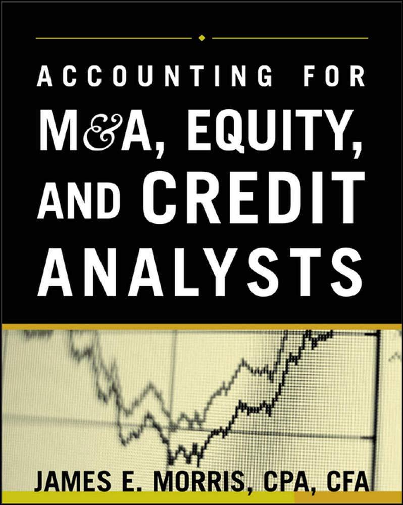 accounting for m and a credit and equity analysts 1st edition james morris 0071429697, 978-0071429696
