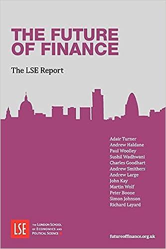 the future of financea the lse report 1st edition chairman adair turner, paul woolley, andrew dr haldane,