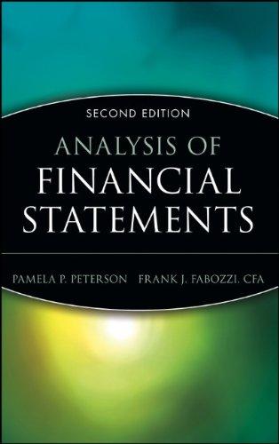 analysis of financial statements 2nd edition pamela p. peterson, frank j. fabozzi 0471719641, 978-0471719649