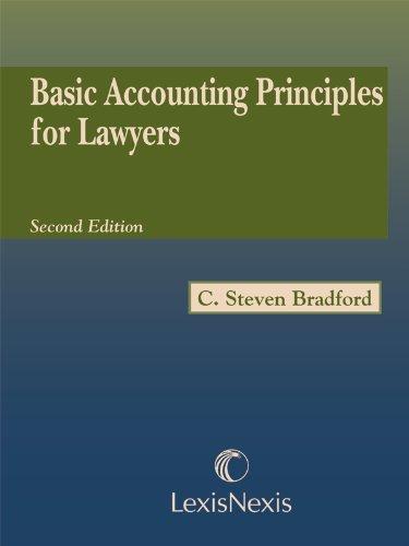 basic accounting principles for lawyers 2nd edition c. steven bradford, gary adna ames 1422423980,