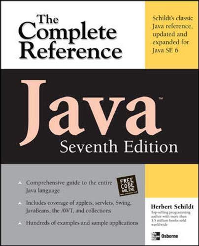 java the complete reference 7th edition herbert schildt 0072263857, 978-0072263855