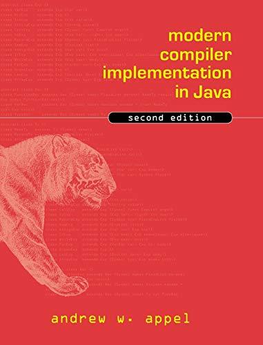modern compiler implementation in java 2nd edition andrew w. appel ,jens palsberg 052182060x, 978-0521820608