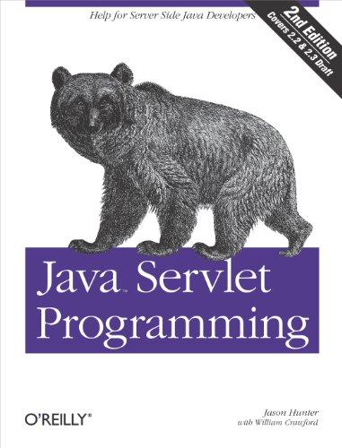 java servlet programming help for server side java developers 2nd edition jason hunter, william crawford