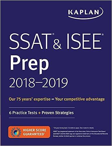 ssat and isee prep 2018-2019 2019 edition kaplan test prep 1506221467, 978-1506221465