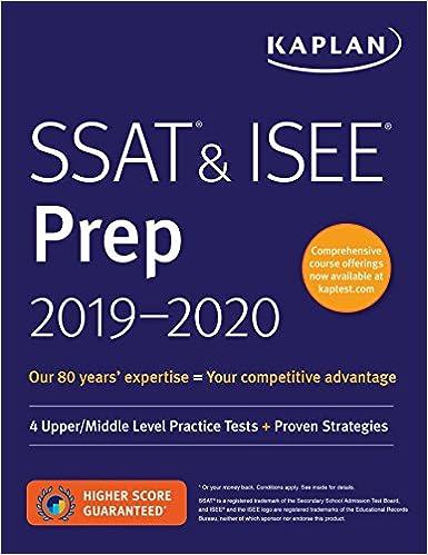 ssat and isee prep 2019-2020 2020 edition kaplan test prep 1506242588, 978-1506242583