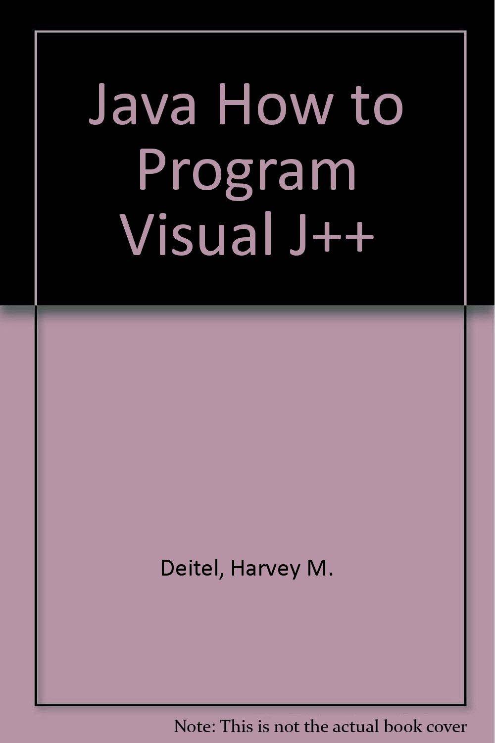 java how to program visual j++ with cd 2nd edition harvey m. deitel 0130105686, 978-0130105684