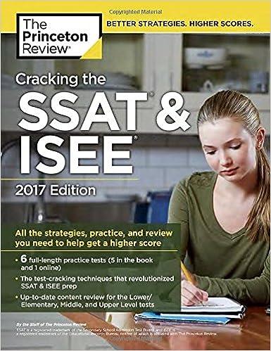 cracking the ssat and isee all the strategies practice and review you need to help get a higher score 2017