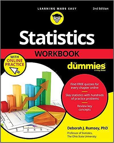 statistics workbook for dummies 2nd edition deborah j. rumsey 1119547512, 978-1119547518