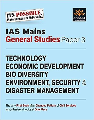 ias mains general studies paper - 3 technology economic development bio diversity environment security and
