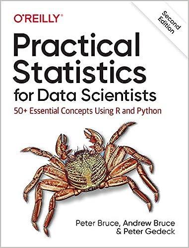 practical statistics for data scientists 2nd edition peter bruce ,, andrew bruce, peter gedeck ? 149207294x,