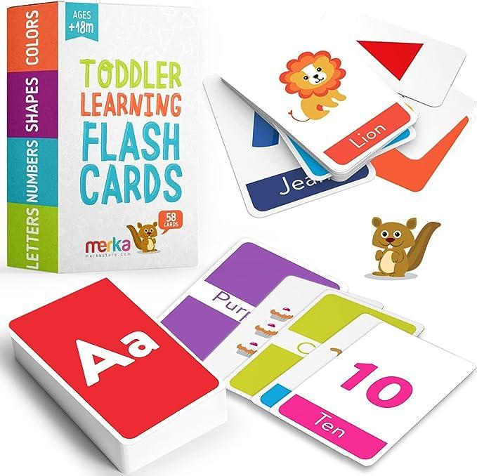 merka toddler flash cards  merka b076vvb9yx