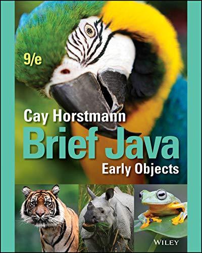 brief java early objects 9th edition cay s. horstmann 1119740193, 978-1119740193