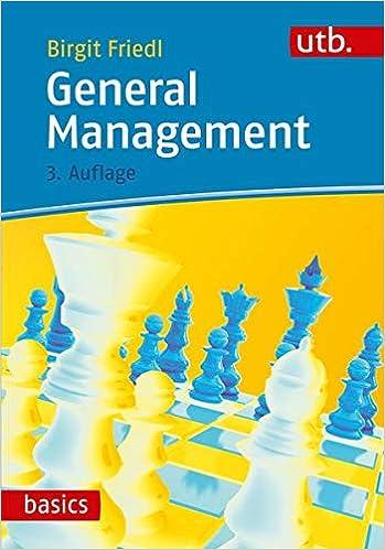 general management 1st edition birgit friedl 3825252981, 978-3825252984