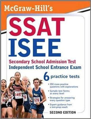 SSAT/ISEE Secondary School Admission Test Independent School Entrance Exam
