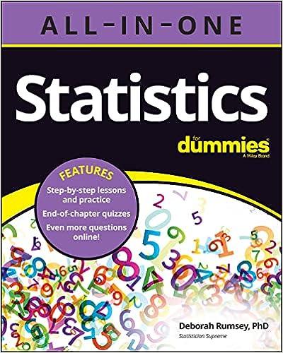 statistics all in one for dummies 1st edition deborah j. rumsey 1119902568, 978-1119902560