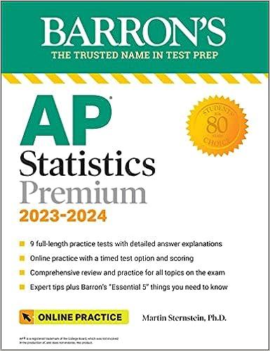 ap statistics premium  2023 2024 12th edition martin sternstein ph.d. 1506280099, 978-1506280097