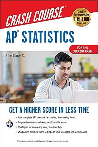 ap statistics crash course, 2nd edition michael d'alessio 0738612588, 978-0738612584
