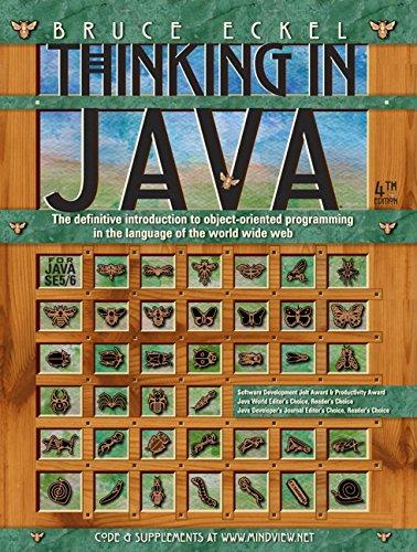 thinking in java 1st edition eckel, bruce 0131872486, 978-0131872486
