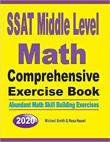 ssat middle level math comprehensive exercise book abundant math skill building exercises 2020 2020 edition
