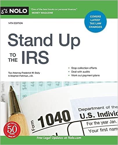 stand up to the irs 14th edition frederick w. daily, stephen fishman 1413327974, 978-1413327977