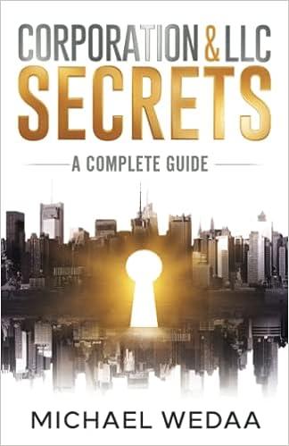corporation and llc secrets a complete guide 1st edition michael wedaa 173606293x, 978-1736062937