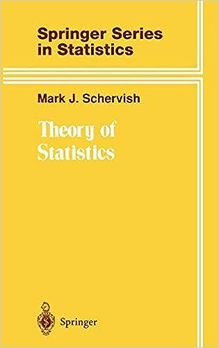 theory of statistics  springer series in statistics 1st edition mark j. schervish 0387945466, 978-0387945460