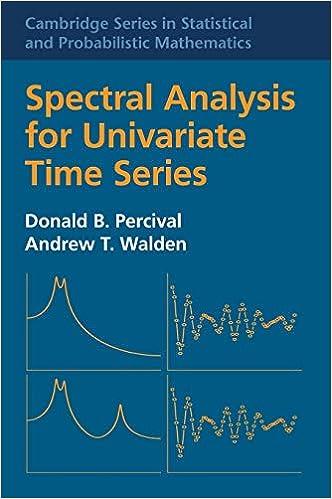 spectral analysis for univariate time series 2nd edition donald b. percival , andrew t. walden 1107028140,