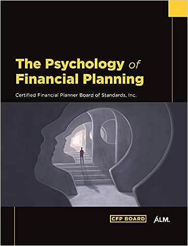 the psychology of financial planning 1st edition inc. (cfp) certified financial planner board of standards