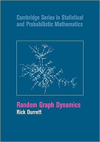 random graph dynamics cambridge series in statistical and probabilistic mathematics 1st edition rick durrett