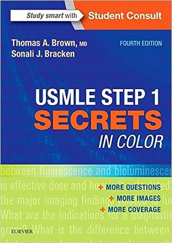 usmle step 1 secrets in color 4th edition thomas a. brown md 0323396798, 978-0323396790