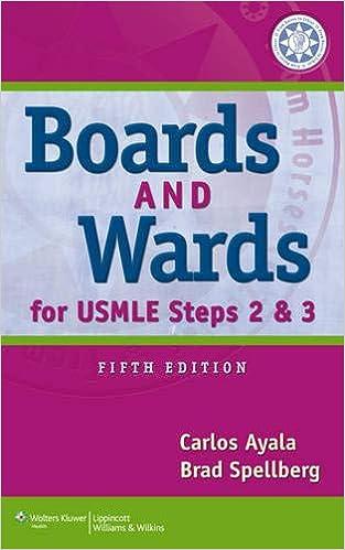 boards and wards for usmle steps 2 and 3 5th edition carlos ayala, brad spellberg 1451144067, 978-1451144062