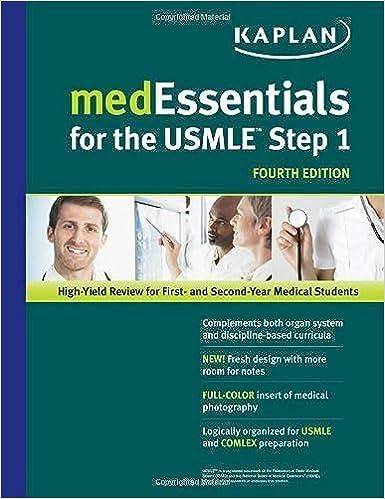 medessentials for the usmle step 1 4th edition m.d. michael s. manley, leslie d. manley 1609780264,