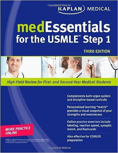 medessentials for the usmle step 1 3rd edition michael s. manley, leslie d. manley 1607144824, 978-1607144823