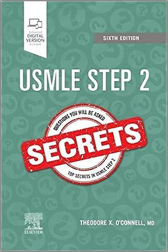 usmle step 2 secrets 6th edition theodore x. o'connell md 0323824331, 978-0323824330