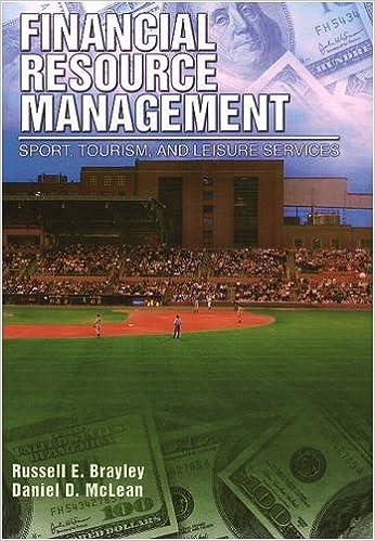 financial resource management sport tourism and leisure services 1st edition russell e. brayley, daniel d.