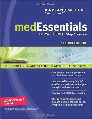 medessentials high yield usmle step 1 review 2nd edition michael manley, leslie d. manley 1427797161,