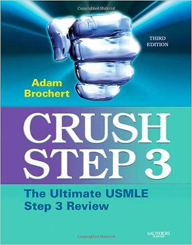 crush step 3 the ultimate usmle step 3 review 3rd edition adam brochert md 1416053557, 978-1416053552