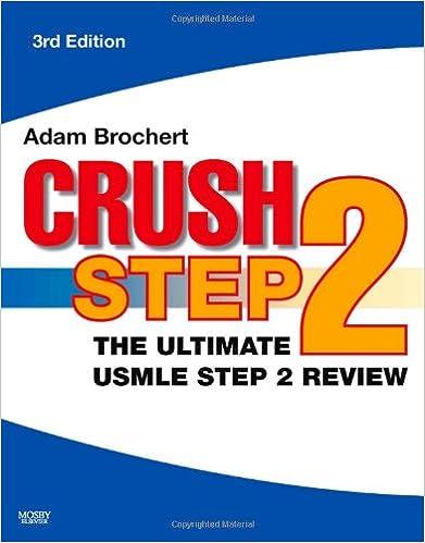 crush step 2 the ultimate usmle step 2 review 3rd edition adam brochert md 1416029761, 978-1416029762