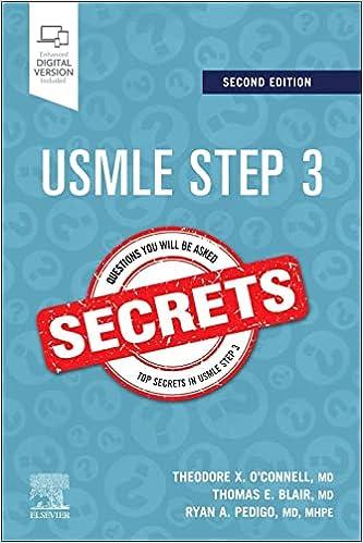 usmle step 3 secrets 2nd edition theodore x. o'connell md, thomas e. blair md, ryan a. pedigo md 0323878555,