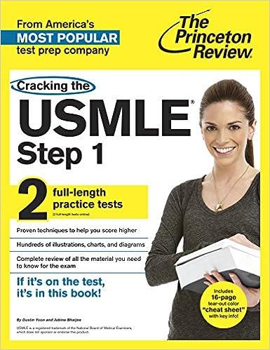 cracking the usmle step 1 1st edition the princeton review 0307945065, 978-0307945068