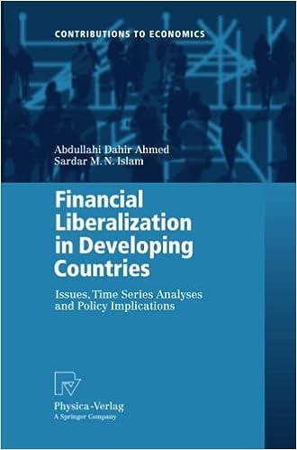 financial liberalization in developing countries issues time series analyses and policy implications 1st