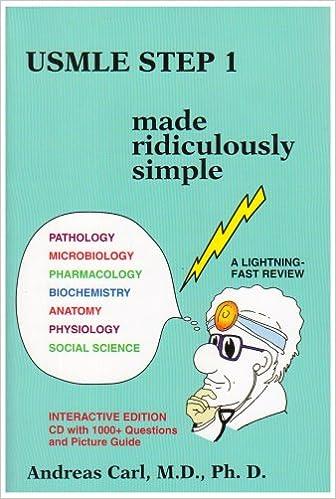 usmle step 1 made ridiculously simple 1st edition andreas carl 0940780712, 978-0940780712